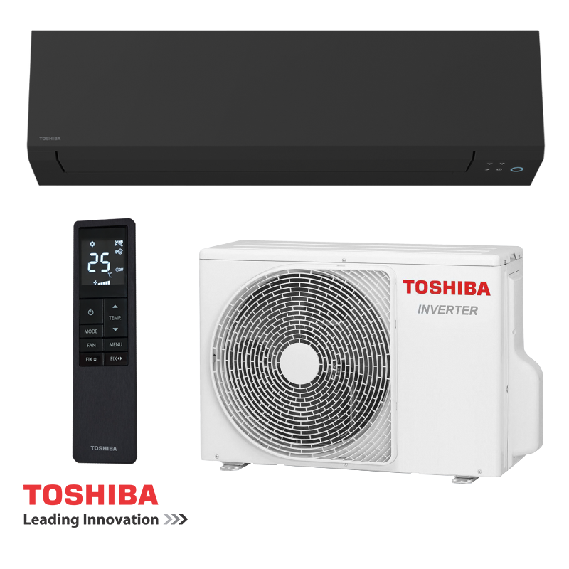 Инверторен климатик Toshiba Shorai Edge RAS-B18G3KVSGB-E + RAS-18J2AVSG-E1 - черен